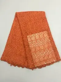 Сети Французский кружевной ткани! Африканский водорастворимый маленькая Роза