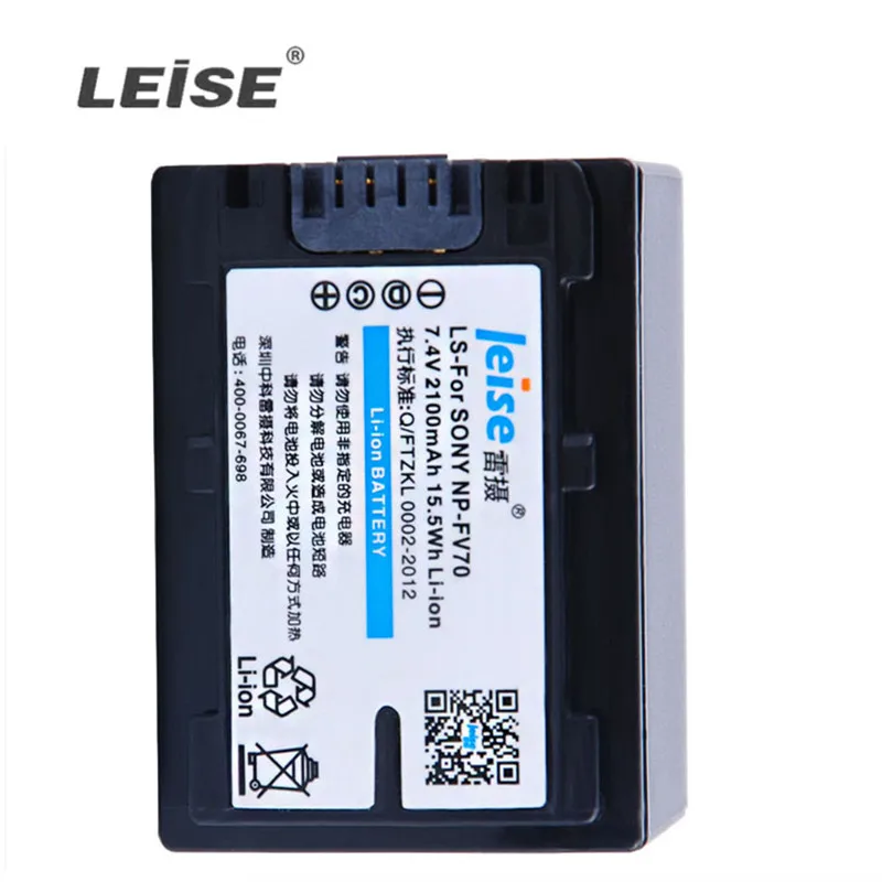 LEISE NP-FV70 цифровой аккумулятор может использоваться в FV30FV90 для SONY HDR-CX180E 270E XR160E PJ82 безопасности Мода Профессиональный