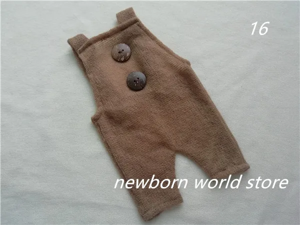 Реквизит для фотосъемки новорожденных Детские брюки на подтяжках. |