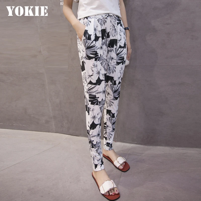 XXL XXXL 2016 лето весна шифоновые шаровары женские повседневные дизайнерские с