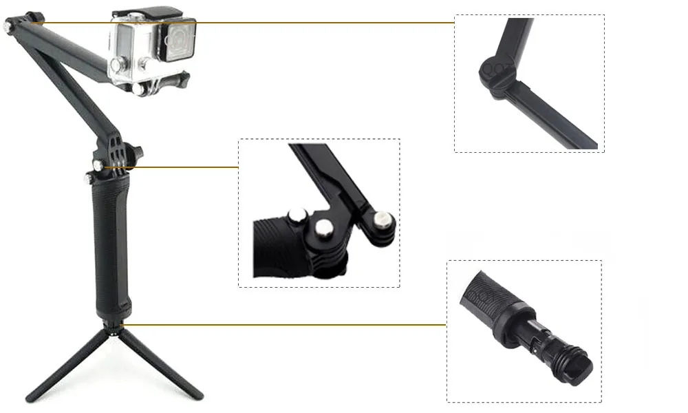 QQT для Gopro аксессуары для go pro hero 7 6 5 4 3 монтажный комплект для SJCAM SJ4000 xiaomi yi 4 k для eken h9 штатив Спортивная камера