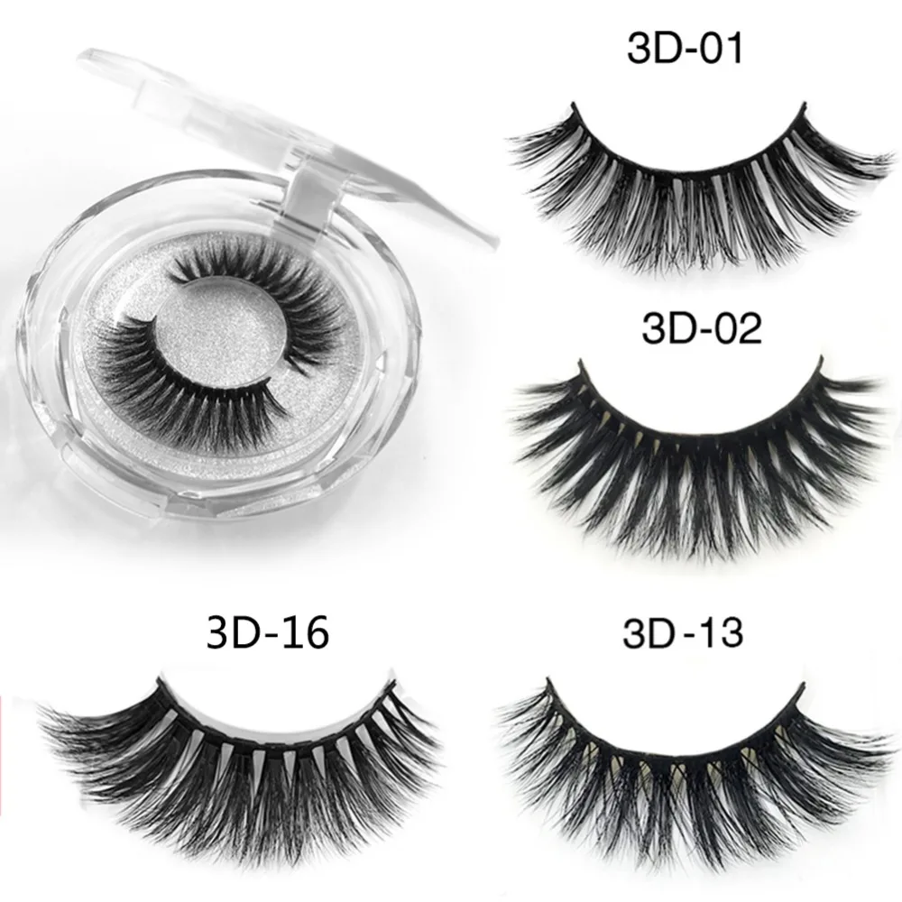 Ресницы 3D норковые ресницы Роскошные ручной работы большой объем безжалостные