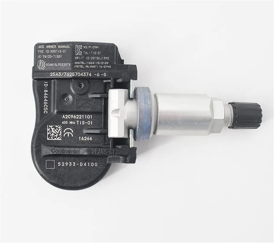 Абсолютно подлинный датчик давления в шинах 52933-D4100 TPMS для Optima Sportage Sorento Genesis Ioniq Niro VELOSTER G90 52933D4100
