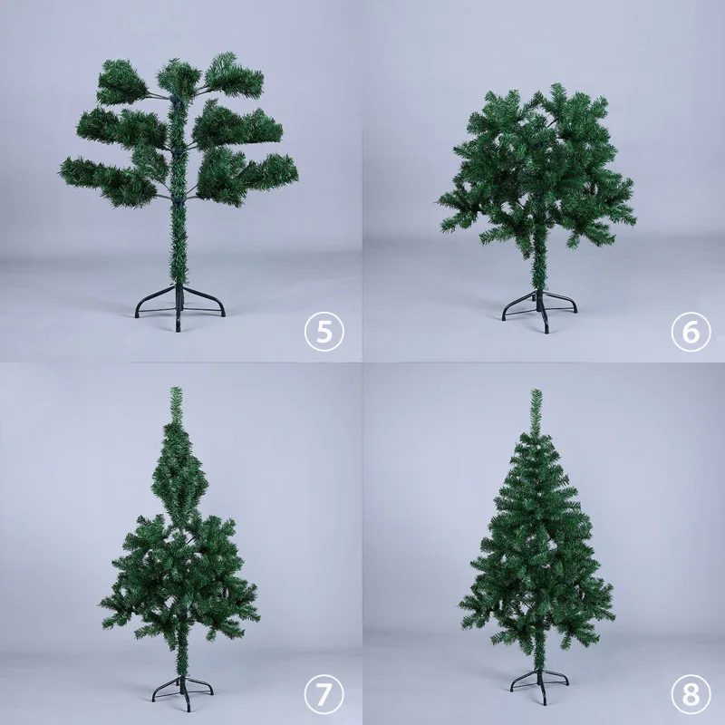 150 см зеленая Роскошная искусственная Рождественская елка DIY украшения железная ножка Рождественская елка отель семья год зашифрованная Рождественская елка