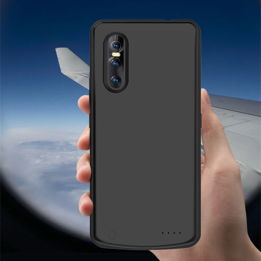 Мощность Bank зарядное устройство чехол Чехол для VIVO X27 Pro Батарея Зарядное s 6500 мА/ч