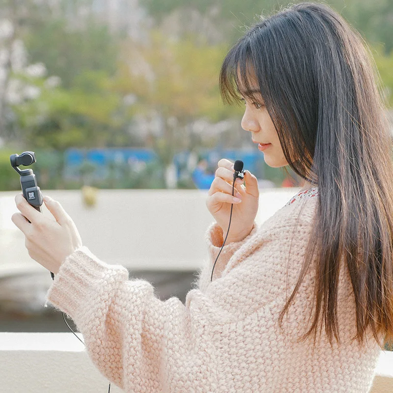 Для оригинального DJI Osmo карманного микрофона адаптер 3,5 мм поддерживает внешний 3,5 мм крепление для микрофона разъем TRS DJI Osmo карманные аксессуары