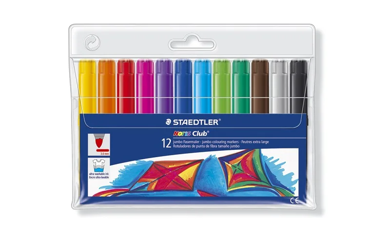 Водорастворимые художественные маркеры STAEDTLER 340 WP12 набор ручек детская роспись
