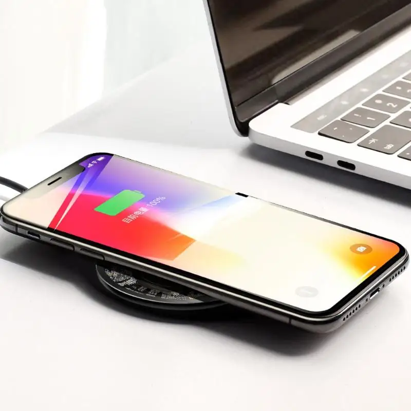 Baseus 10 Вт Qi Беспроводное зарядное устройство для iPhone X/XS Max XR 8 Plus Видимый элемент быстрой зарядки для samsung S9 S10+ Note 9
