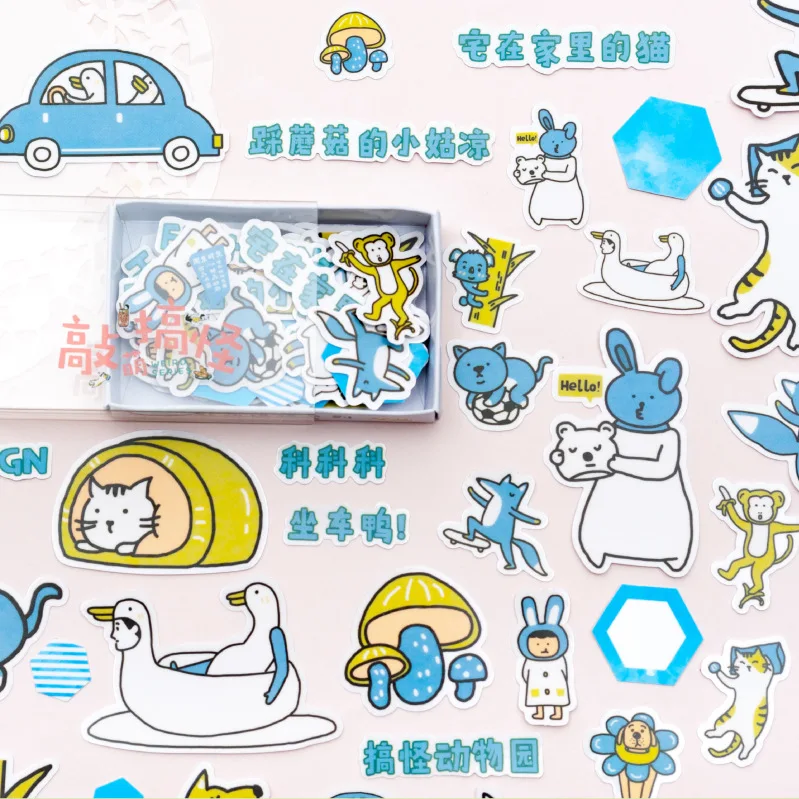 50 шт/1 упаковка Kawaii PET канцелярские наклейки стучать милый дневник декоративные мобильные наклейки Скрапбукинг DIY ремесленные наклейки