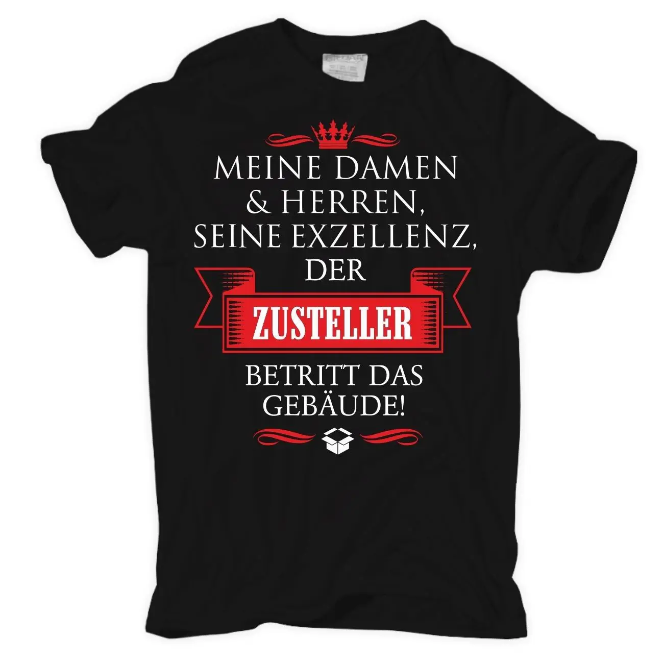 Футболка Seine Exzellenz DER ZUSTELLER Postbote Paket Beruf Geschenk Лидер продаж мужская футболка модная
