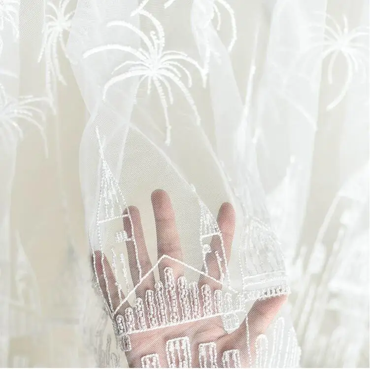 Свадебное платье из тюля с вышивкой и бисером 135 см|lace embroidery fabric|lace trim fabricfabric lace |