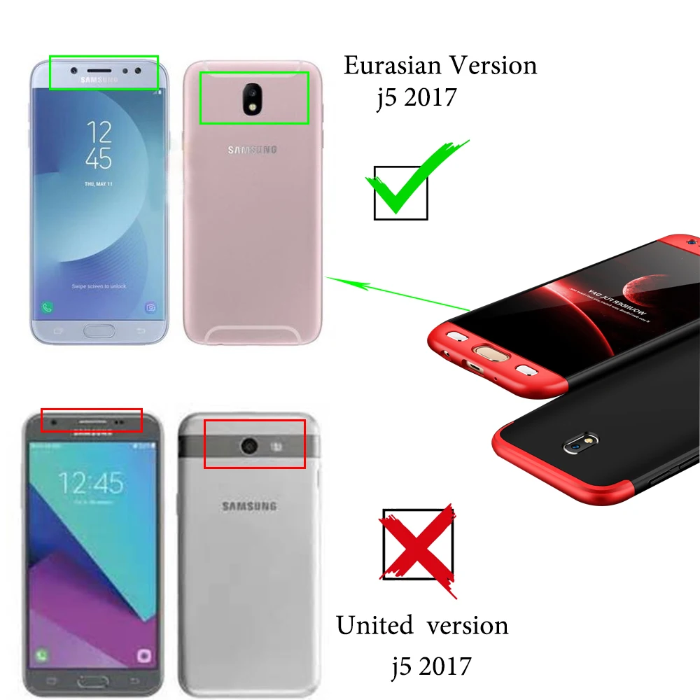 Для samsung J5 /j5 pro j530f/J3/J730 чехол Мода 360 Полный корпус гибридный жесткий чехол для samsung Galaxy j7 J730 j7