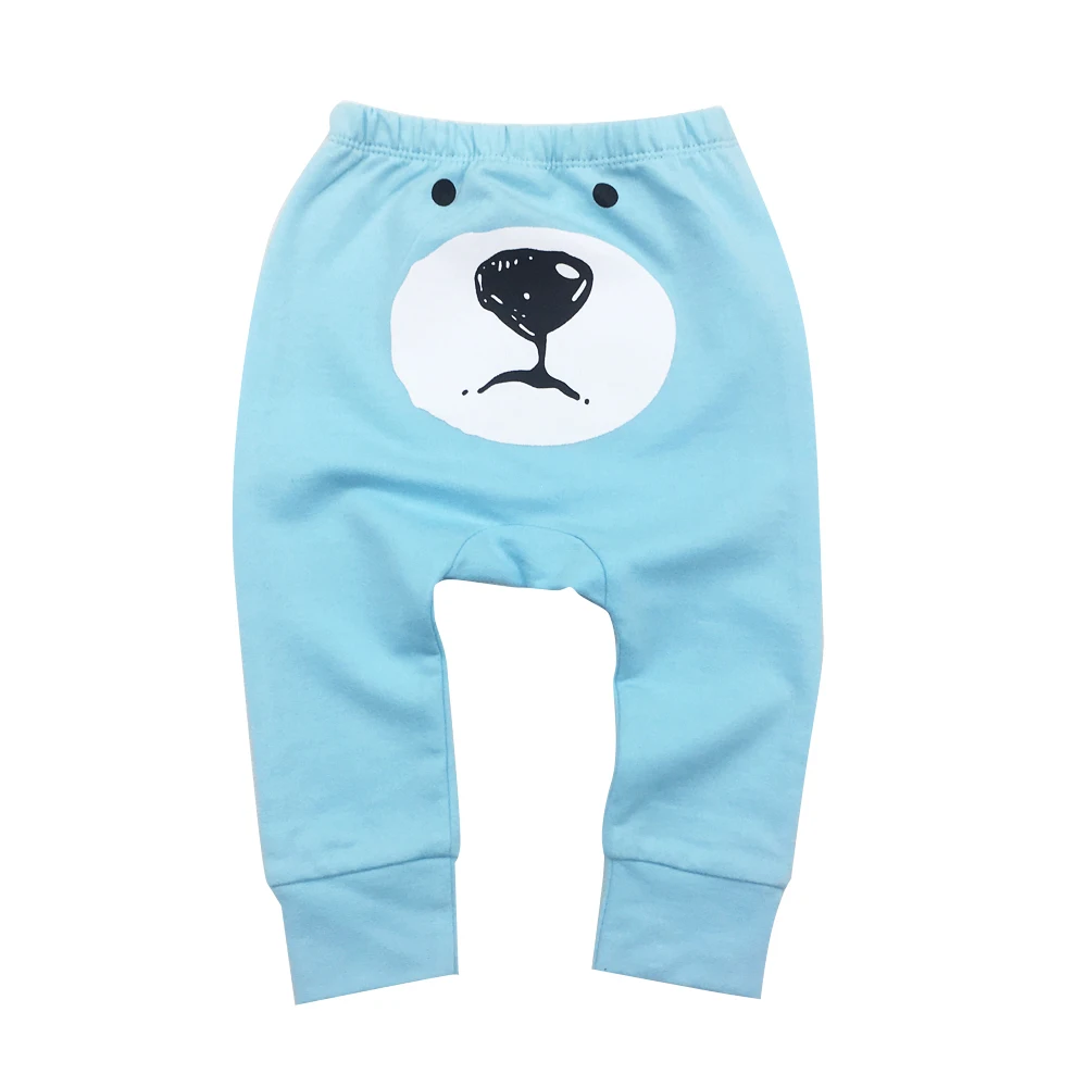 

2021Baby Fashion Model Babe Pants Cartoon Animal Printing Baby Trousers Kid Wear Baby Pants
