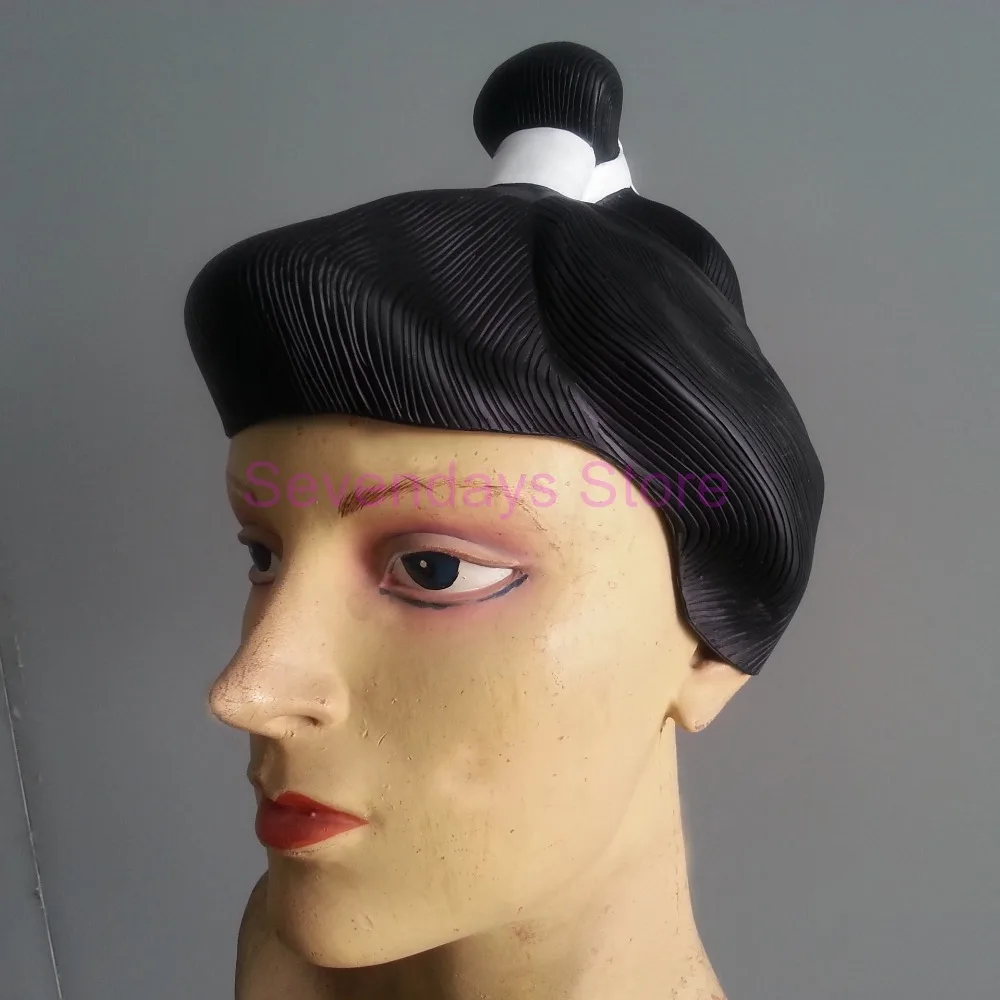 Японский самурайский костюм chonmage (стиль волос) парик косплей маскарадный для