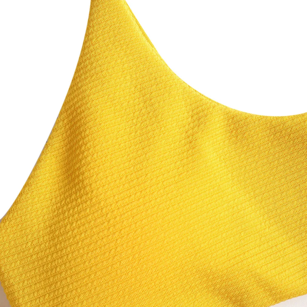 ZAFUL бикини 2018 купальники без косточек женский ребристый купальник с завязками