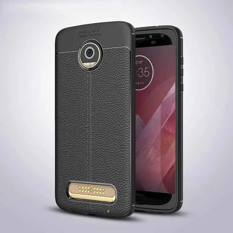 Mokoemi Fashion Lichee Pattern Shock Proof Soft 5.5&quotFor Motorola Moto Z2 Play Case For Phone Cover |