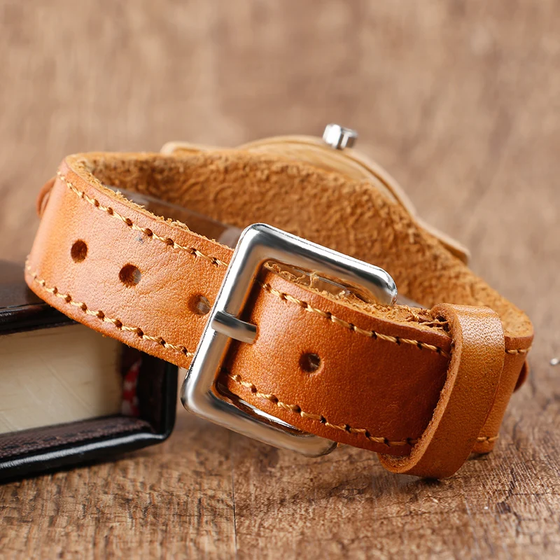 Уникальные деревянные часы в стиле стимпанк мужские наручные с изображением