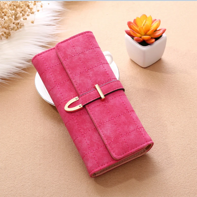Fashion Wallet long Zipper Multi Card Position Coin Scrub Purse Ladies Holder Leather Women Handbag | Багаж и сумки