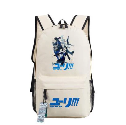 YURI on ICE Katsuki Yuri, женский рюкзак, Холщовый, школьные сумки для подростков, Harajuku, дорожный рюкзак, аниме, рюкзак для ноутбука, рюкзак для книг - Цвет: 6