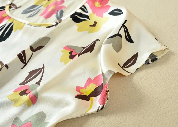 Женское атласное платье с цветочным принтом [брак] черное из 100% шелка распродажа |