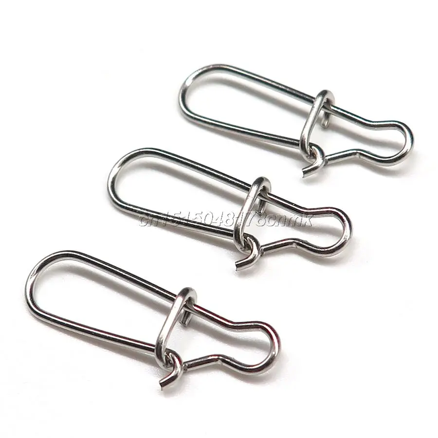 Minfishing 50 шт./партия рыболовные снасти из нержавеющей стали соединитель крюка