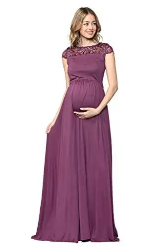 

Women's Maternity Dress With Lace Evening Dresses Long Pregnant Woman Formal Dresses Womens Gowns For Party And Wedding Party