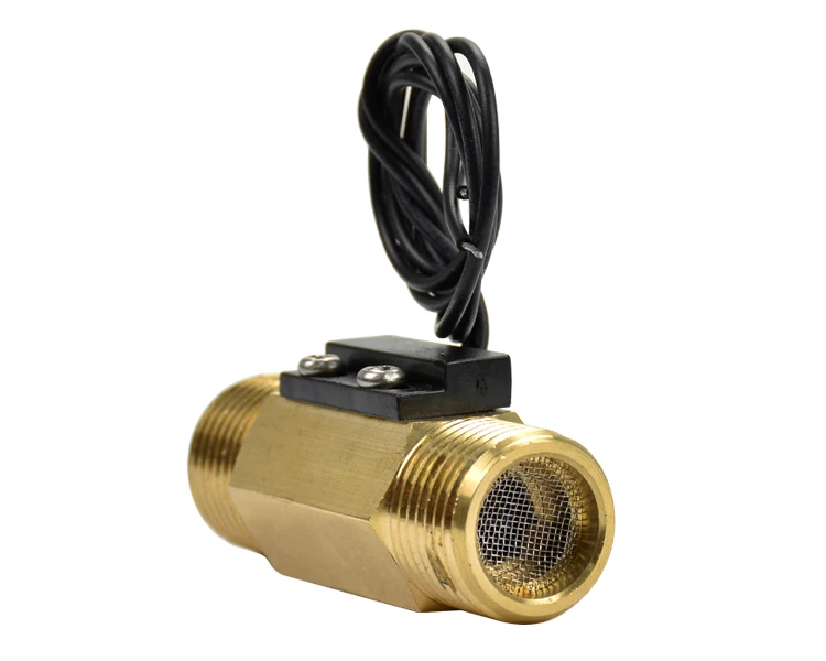 USM-FS серия, Датчик потока, геркон, латунный магнитный датчик, переключатель, 1,5-12 л/мин, 250 В постоянного тока, 70 Вт, 2 провода, Saier, датчик iSentrol