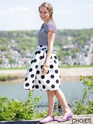 New Casual Womens Summer High Waisted Skater Full Circle Pleated A-Line Ladies Midi Skirt | Женская одежда