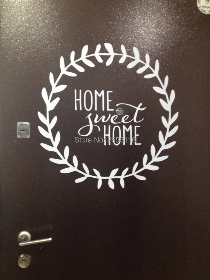 Семейные цитаты милые домашние наклейки на стену дерево ротанг настенные с