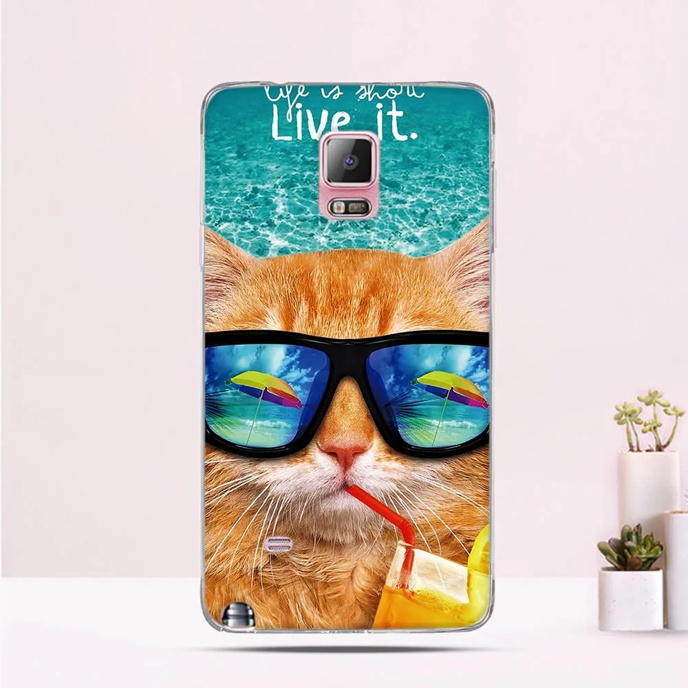 Для samsung Galaxy Note 4 Note4 N9100 чехол 3D узор мягкий тонкий из ТПУ s оболочка сумка для
