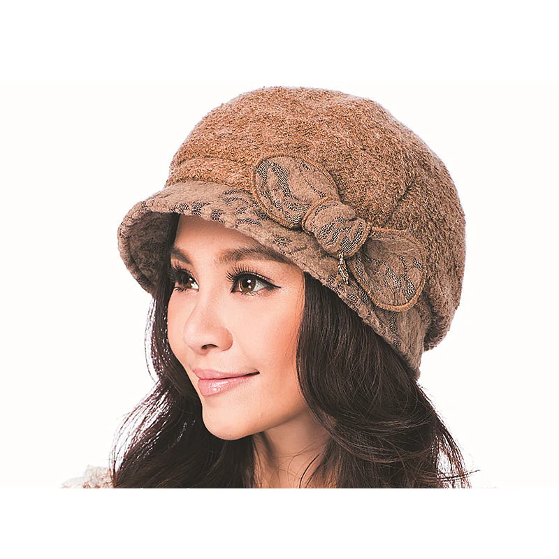 Осень зима женщины леди теплый толстый кружева красный черный синий kahki