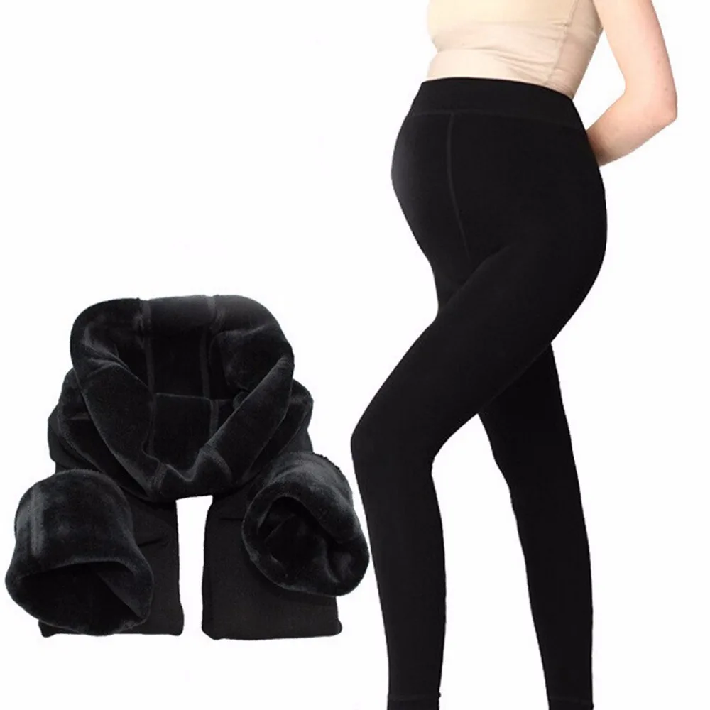 Одежда для беременных зимние утолщенные Колготки регулируемый эластичный