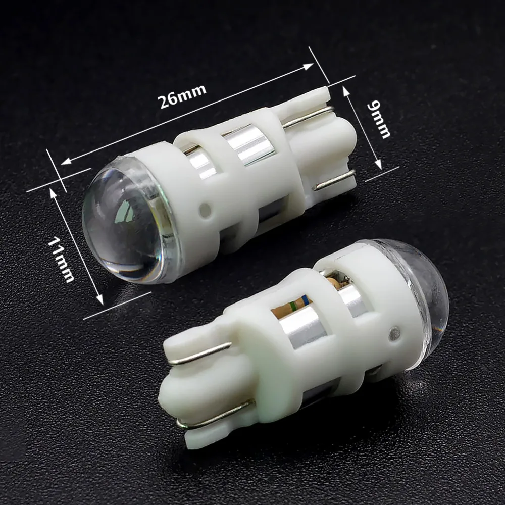 2 шт. t10 w5w светодиодные лампы 2825 SMD 194 168 зазор чтения парковочные 6000K белый авто