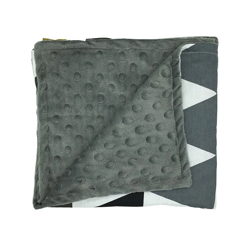 

Newborn Baby Bassinet Soft Swaddle Warm Blankets Stripe Polar Fleece Sleeping 03KD