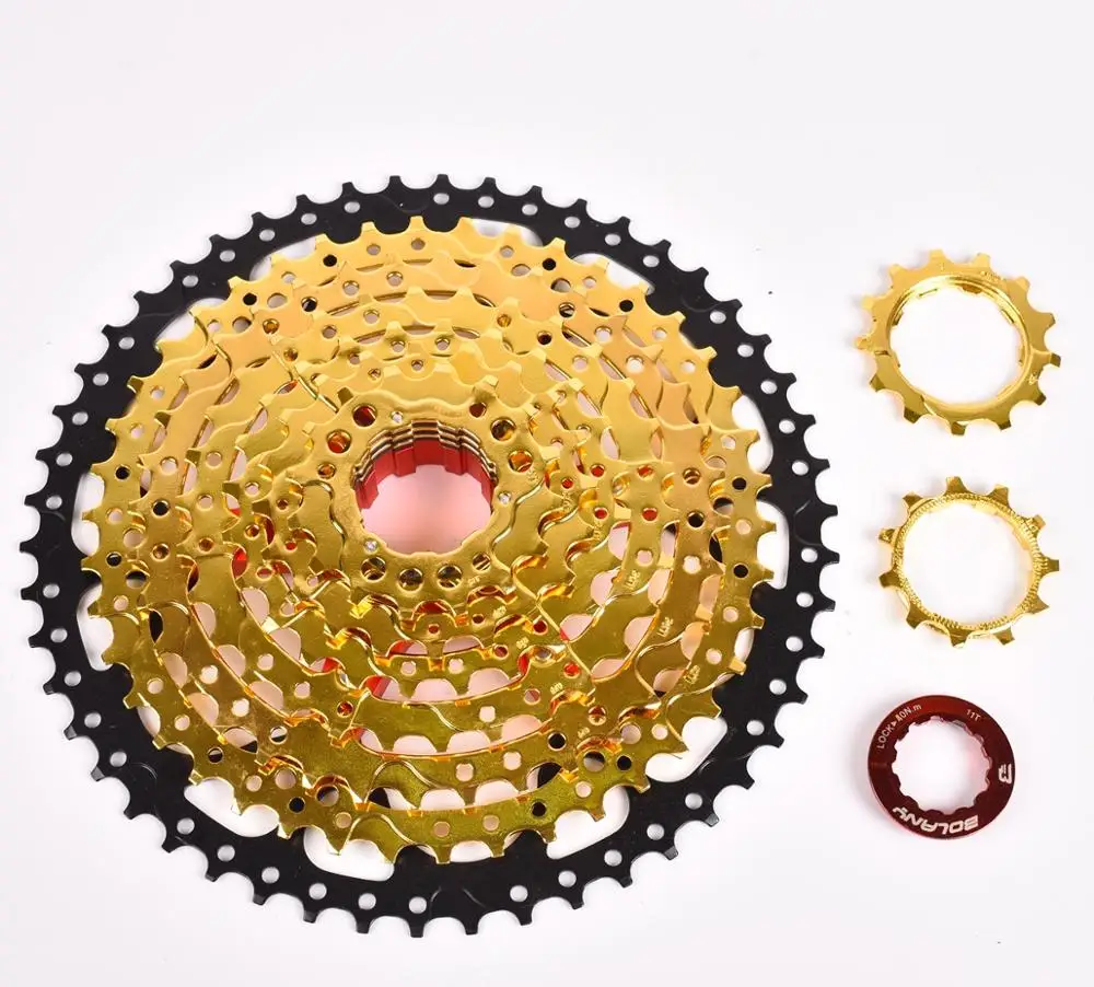 Велосипед Freewheel BOLANY MTB Cassete 9 S 27S 11-42T 50T 32T горный велосипед запчасти 9 скоростная кассета свободного хода велосипеда совместимы с золотом
