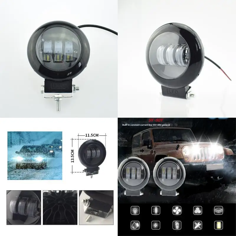 

Car headlights car fog lights Work spot lamp LED 12v 50w auxiliary lamp auto 6500K super bright 4000lm headlamp moto spotlights