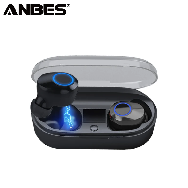 ANBES наушники-вкладыши TWS с Бизнес Bluetooth V5.0 наушники Беспроводной стерео гарнитура