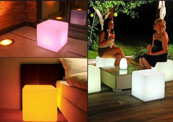 Kopen 40 Cm 16 Inch Fabriek Cordless Waterdicht 16 Kleuren Veranderen Afstandsbediening Oplaadbare Led Cube Kruk Bar Stoel