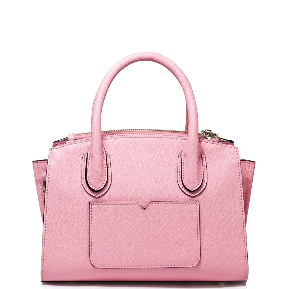 Womens Embroidered Metal Rivet Pink Leather Convertible Tote Handbag Cross Body Shoulder Purse Bag | Багаж и сумки