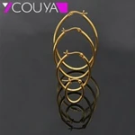 Лидер продаж, Новые Элегантные Очаровательные Серьги серебро Цвет кубический циркон Серьги-кольца для Для женщин Bijoux ювелирных изделий e10007