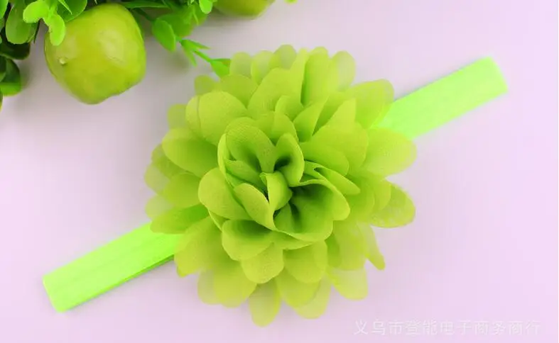 

Girls Chiffon Flower Headband Newborn Girls Flower Headbands 16Colors 100Pcs/lot