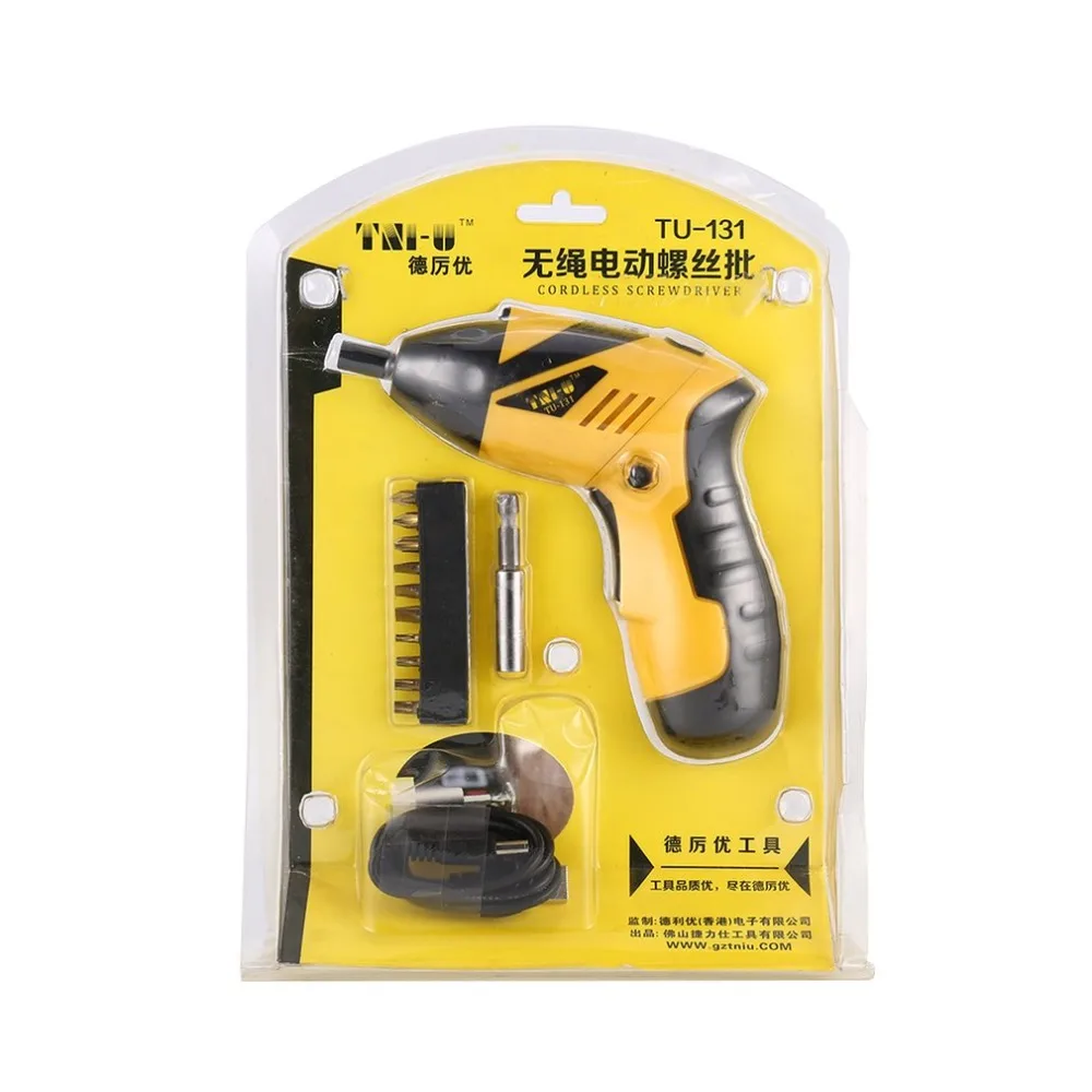 TNI-U TU-131 Electric Cordless Screwdriver Set Kit Rechargeable Drill Power Tools Wireless Driver Multi-function Professinal | Инструменты