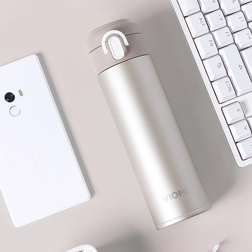 Термос Xiaomi Mijia VIOMI, чашка из нержавеющей стали, колба, бутылка для воды, чашка, 24 часа, термос, 300 мл, одна рука, Вкл/закрывает