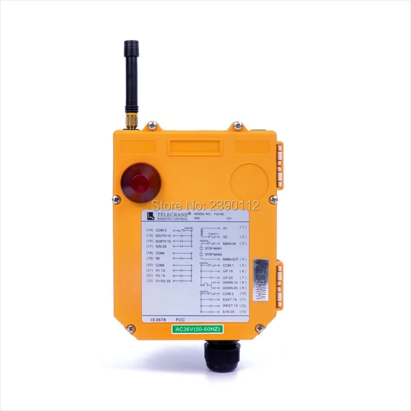 Nice Industrial Radio Wireless Remote Control F24-8D 8 Double Speed Controller Switch With Protective Cover for Hoist Crane | Электроника