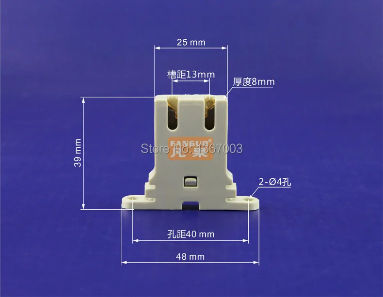 4 шт. T8 цоколь лампы Розетка настенный зажим тубус держатель кронштейн Штепсель