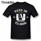 Новое поступление, футболка All might, футболка с надписью My hero моя геройская академия, летние дышащие футболки, Лидер продаж, футболки ThinkNo, 100% хлопок, с коротким рукавом