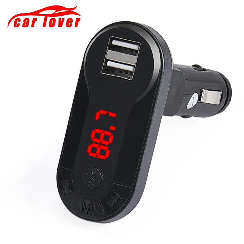 FM Transmitter Bluetooth Car Kit MP3 Player LED Dual USB 4.1A Charger Voltage Display Wireless Mp3 | Автомобили и мотоциклы