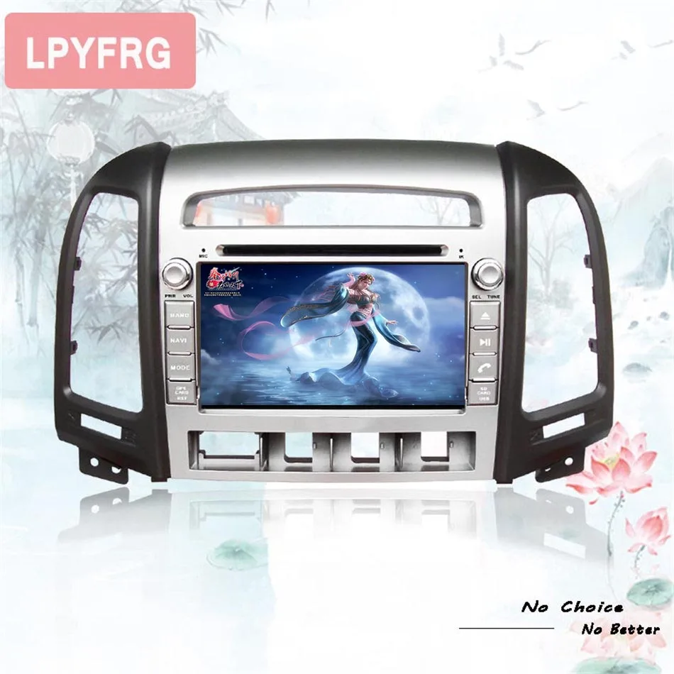 1024*600 android 10 0 автомобильный dvd gps плеер 2 DIN для HYUNDAI SANTA FE santafe 2006 2012 навигация радио