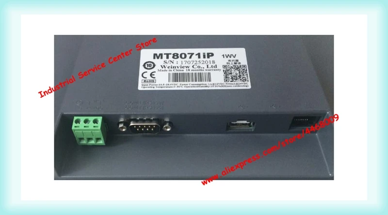 Weintek 7 дюймов HMI MT8071iP MT8071 сенсорный экран панель с ethernet 800*480 USB хост новая оригинальная коробка гарантия 1 год