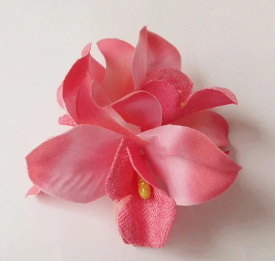 Искусственные головки цветов Имитация трех орхидеи искусственный цветок